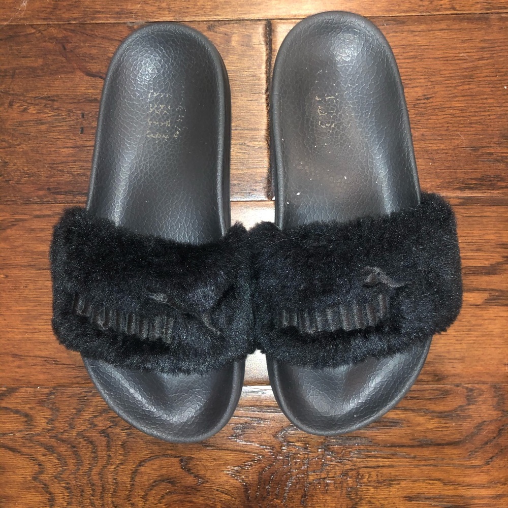FentyxPuma black slides
